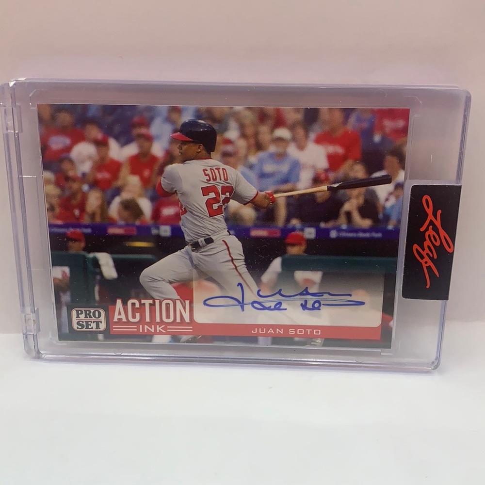 2022 Leaf Pro Set Juan Soto Action Ink #AI-JS1 (MISC7)